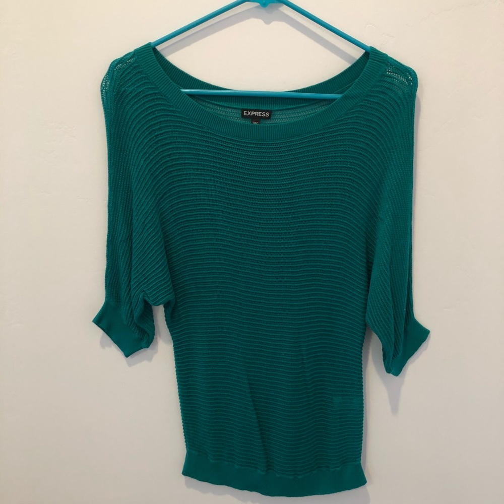 Express Green Sweater Sz Small